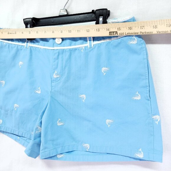 Lilly Pulitzer Shorts Palm Beach Size 10 Embroidered Crawfish Shrimp Pockets 5" - Picture 4 of 13